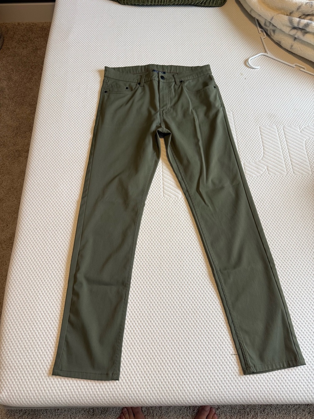 JACHS Olive Green Slim chinos